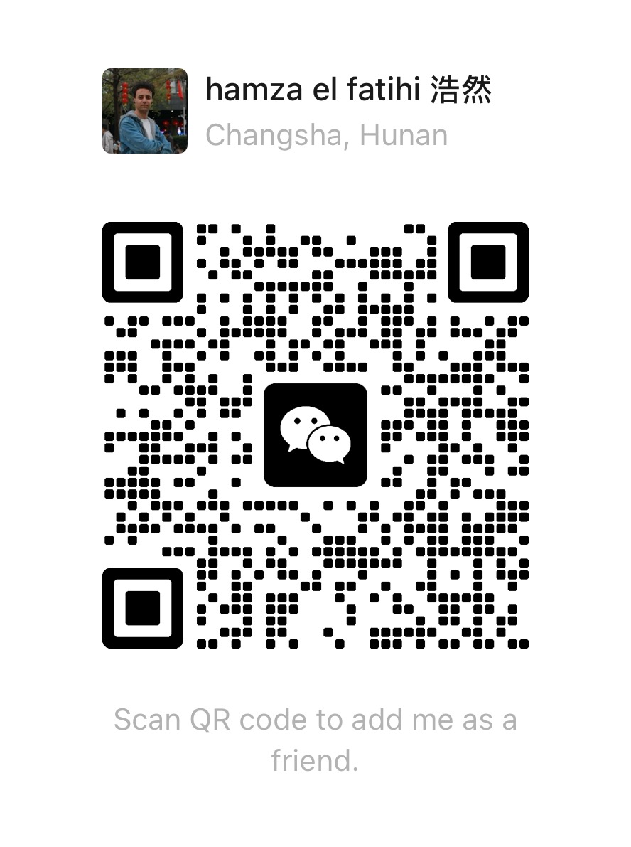 Hamza's WeChat QR code